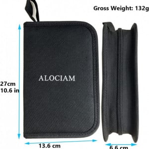 Geanta pentru depozitare ALOCIAM, tesatura Oxford, negru, 27 x 13,6 x 6,6 cm - Img 6