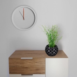 Ghiveci Ornamental Tagwerk Flechtwerk 100 mm 3D Print Grafit