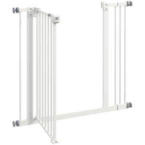 Grilaj de protectie pentru animale de companie Re-Bloom, metal/plastic, alb, 68 x 77 cm, Resigilat, Grad A - Img 2