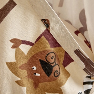Hamac maro/bej cu tematică de peșteră suspendată Pooh, 70/150/70 cm - Img 3