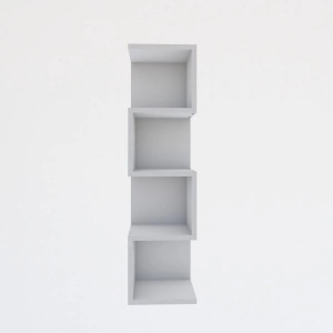 Hanah Home biblioteca, PAL melaminat, 27x25x95 cm, grosime 18mm, inaltime raft 21.4cm, alb - Verificat A · Re-Bloom - Img 3