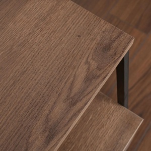 Hanah Home noptiera 45x40x50 cm, PAL 18mm melaminat, raft 19 cm, maro si negru - Verificat A · Re-Bloom - Img 5