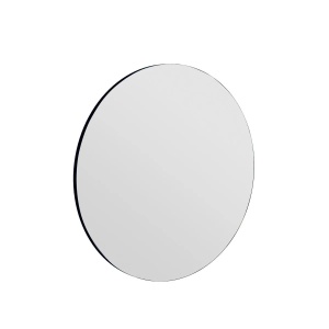 Hanah Home oglinda rotunda de perete Ø70 cm, rama MDF 100%, acoperire ecologica Flotal-E, neagra - Verificat A · Re-Bloom