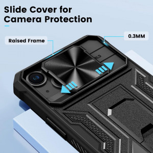 Husa de protectie compatibila cu iPhone 14 Pro 5G 2022 HWeggo, policarbonat/poliuretan, negru, 6,7 inchi - Img 6