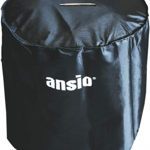 Husa de protectie pentru gratar rotund ANSIO, tesatura oxford, negru, 70 x 73 cm