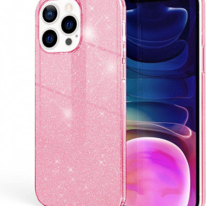 Husa de protectie pentru iPhone 13 PRO Nalia, silicon, roz, 6,1 inchi - Img 1
