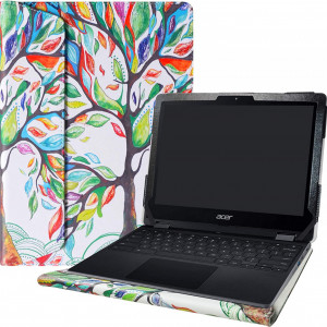 Husa de protectie pentru laptop Alapmk, compatibil cu 12 "Acer Chromebook Spin 512 R851TN , piele PU, multicolor - Img 1