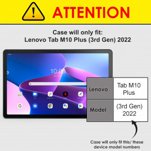 Husa de protectie pentru Lenovo Tab M10 Plus (2023) FOREFRONT CASES, policarbonat, bleumarin, 10.6 inchi - Img 5