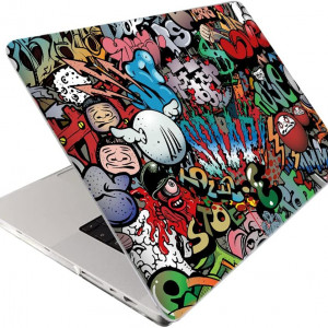 Husa de protectie pentru MacBook Pro 2021-2023 Mushui, plastic, multicolor, 14 inchi - Img 7
