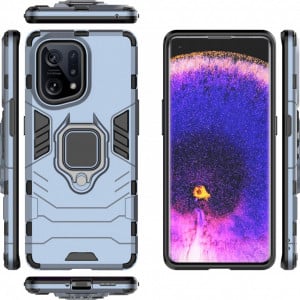 Husa de protectie pentru OPPO Find X5 TingYR, TPU, albastru, 6,4 inchi - Img 3