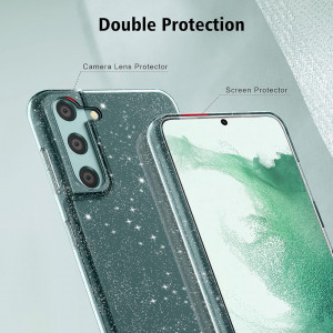 Husa de protectie pentru Samsung Galaxy S22 Plus 5G Yirsur, TPU, transparent/alb, 6,6 inchi
