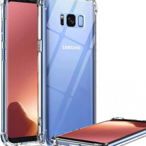 Husa de protectie pentru Samsung Galaxy S8/S8+ DYGG, silicon, transparent, 5,8 inchi