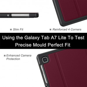 Husa de protectie pentru Samsung Galaxy Tab A7 Lite, TPU, visiniu, albastr, 8,7