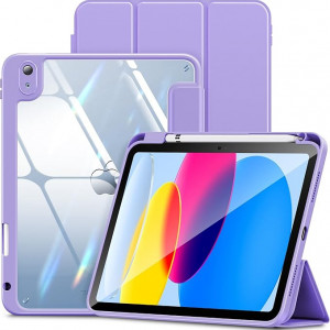 Husa de protectie pentru tableta iPad INFILAND, TPU, violet, 25,5 x 19,5 x 1,5 cm
