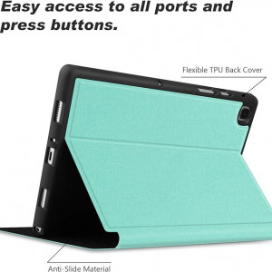 Husa de protectie VOVIPO pentru Galaxy Tab A7 -10,4 inchi, piele sintetica, verde