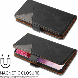 Husa protectie telefon Lelogo, compatibila pentru Samsung S20, piele PU, negru/maro, 6,2 inchi - Img 8