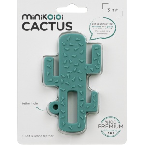 Inel gingival Minikoioi, 100% Premium Silicone, Cactus â€“ Aqua Green - Img 2