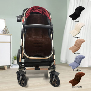Insertie de scaun pentru carucior bebelus Miracle Baby, plus, maro, 35 x 78 cm - Img 8