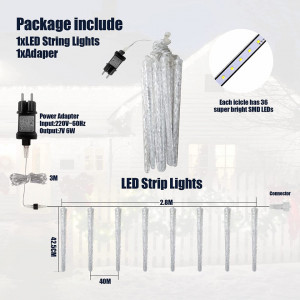 Instalatie cu 8 tuburi si 192 LED-uri Qelus, IP65, LED, 5,8 m - Img 2