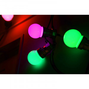 Instalatie Festoon cu 10 lumini multicolore - Img 4