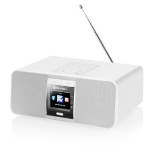 Internet radio GoGEN IR 167 BTB, 2 x 7 W, LCD, Bluetooth, WiFi, tuner digital FM, telecomanda, alb - Img 3