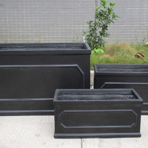 Jardiniera Heritage, negru, 22 x 60 cm - Img 3