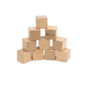 Joc educativ pentru copii si copii nevoi speciale didactic, Andreu Toys, senzorial, 10 cuburi din lemn natur cu 5 sunete