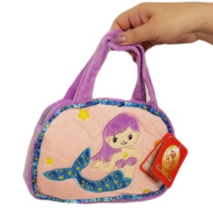 Jucarie din plus tip gentuta cu sirena, Mov, 26 cm WJ6135B - Img 2