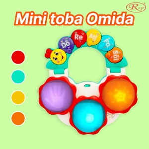 Jucarie Interactiva Muzicala cu functii si lumini, mini toba Omiduta RCO, 26x24x6 cm, +12 luni, WW7015 - Img 2