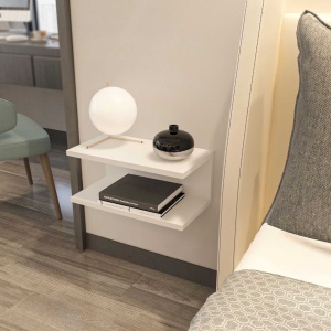 Kalune Design Ramira noptiera 19.6x23.8x45 cm, MDF melaminat, alb - Verificat A · Re-Bloom - Img 3