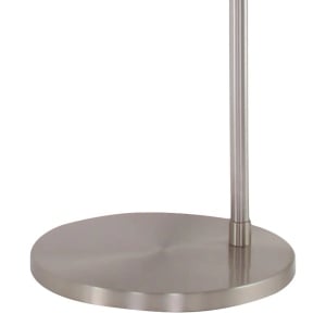 Lampadar Gramineus, metal/tesatura, argintiu/alb, 45 x 230 x 205 cm