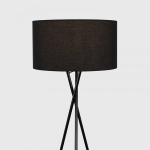 Lampadar Misner din metal, negru, 148 x 67 cm - Img 4