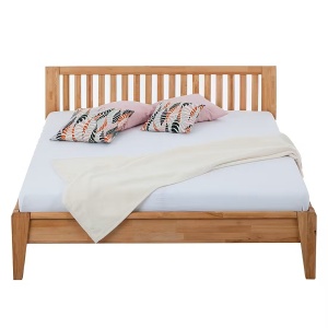 LayaWOOD cadru pat 180x200 cm, lemn masiv fag uleiat, inaltime 92 cm, natur - Verificat A · Re-Bloom - Img 3