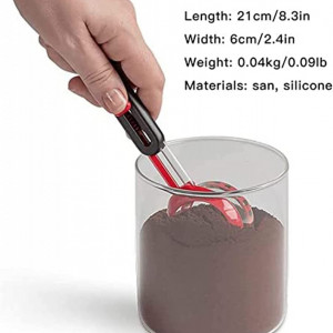 Lingurita de masurare a cafelei COLEESON, plastic, rosu/negru, 21 cm - Img 6