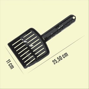 Lopatica pentru litiera Astorpet, polipropilena, negru, 25,5 x 11 cm