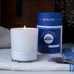 Lumânare din Soia Lavandă, Scullys, 180 g, 40h - Img 3