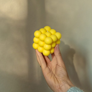 Lumanare Hogart, ceara de soia, galben, 12 ore, 6 x 6 cm - Img 6