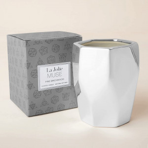 Lumanare parfumata La Jolíe Muse, ceara de soia, argintiu, 10,1 x 8,1 cm - Img 4