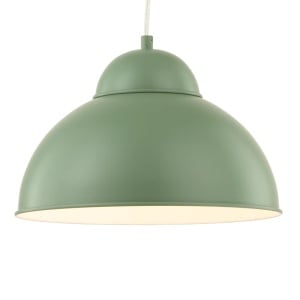 Lustra tip pendul Anda, metal, verde, 31 x 117 cm