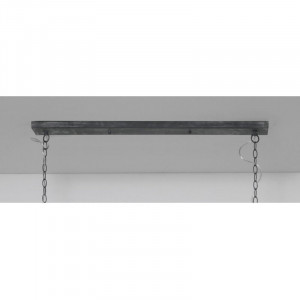Lustra tip pendul Essie, metal, gri inchis, 50 x 110 x 40 cm, 60w - Img 2