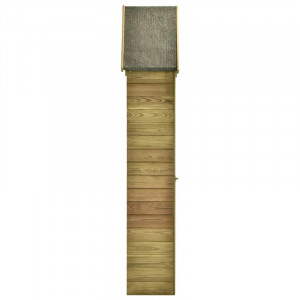 Magazie pentru scule WFX Utility, lemn masiv de pin/metal, maro, 69,5 x 32 x 178 cm