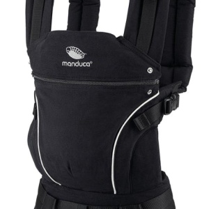 Marsupiu Manduca First Pure Cotton Night Black, pana la 20 kg, 3 pozitii, Negru, Resigilat, Grad A