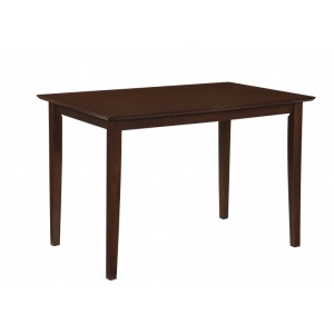 Masa bucatarie si dining Drimus Bali, blat MDF, picioare lemn, dreptunghiulara, 112x72x74 cm, nuc - Img 3