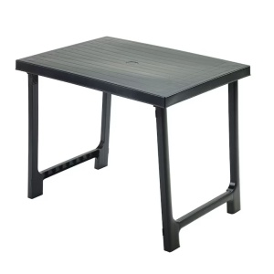Masa de gradina dreptunghiulara, Progarden, NIK, Polipropilena, Antracit, 81x56x63 cm, Resigilat, Grad A