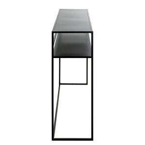 Masa tip consola Deben, metal, negru, 112 x 81 x 28 cm