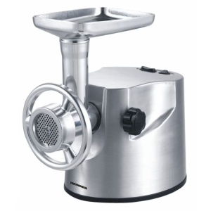 Masina de tocat Heinner XMG-2000, Putere 2000W, Capacitate de tocare: 2kg/min, Cutit din inox, Functie reverse, Accesoriu pentru kibbe si carnati, Aluminiu