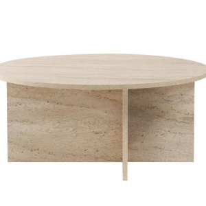 Masuta de cafea 90x90x40 cm, PAL 18mm, finisaj travertin, design modern - Verificat A · Re-Bloom
