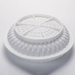 Matrita pentru tort Gycook, silicon, alb, 220 x 73 mm - Img 1
