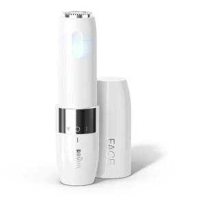 Mini aparat pentru indepartarea parului facial Braun FACE FS1000, pe baterii, Alb, Resigilat, Grad A - Img 1