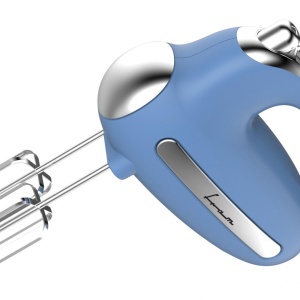 Mixer de mana Fram FHM-3005BL, Putere 300W, 5 Viteze + Turbo, Teluri si carlige inox, Bleu - Img 3